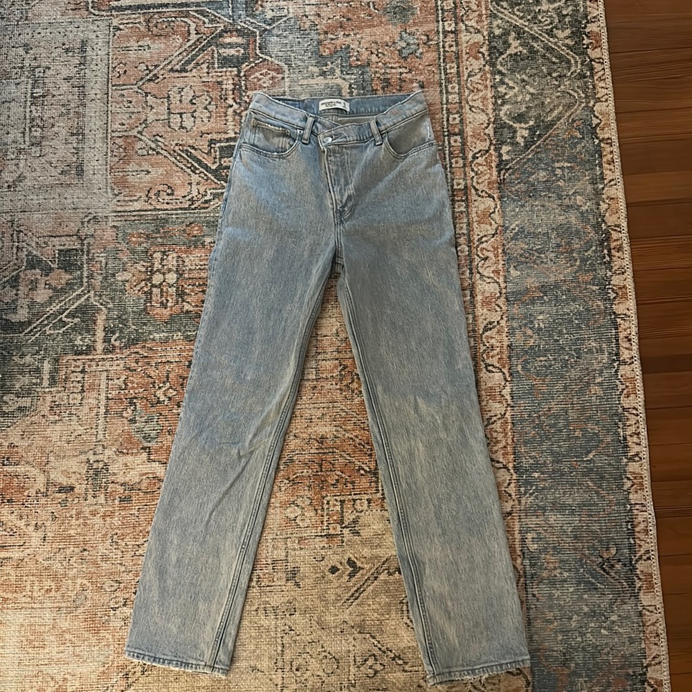 90’a straight ultra high rise jeans